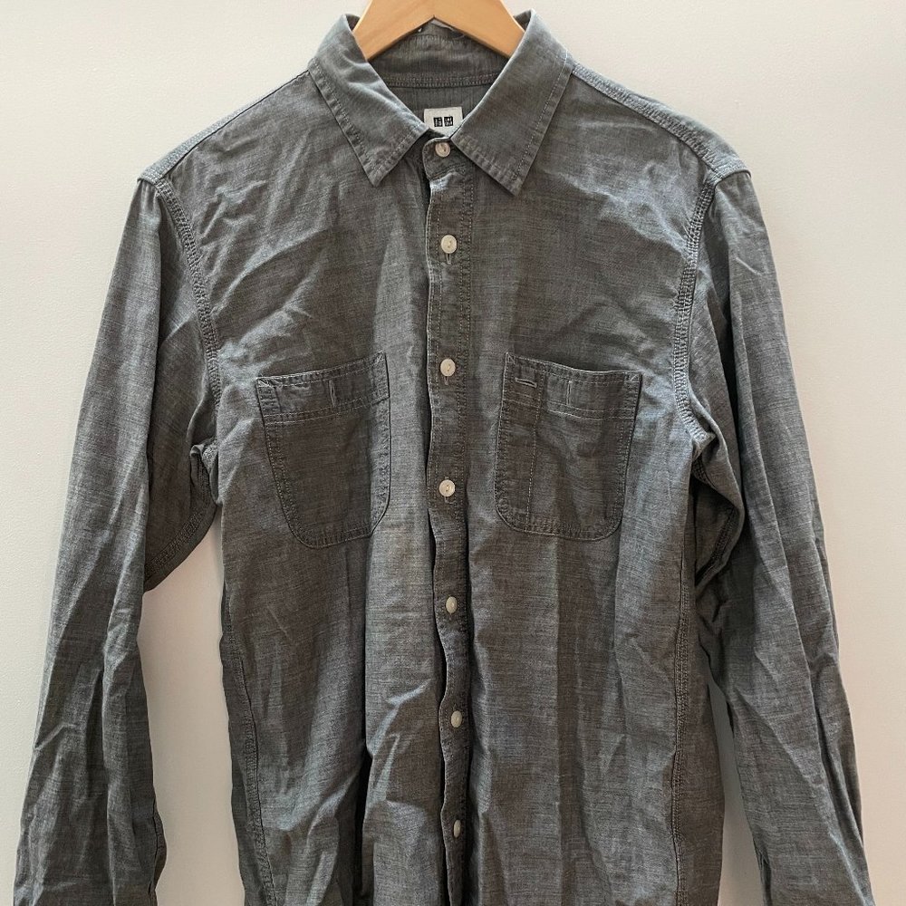 Uniqlo Grey Chambray Shirt